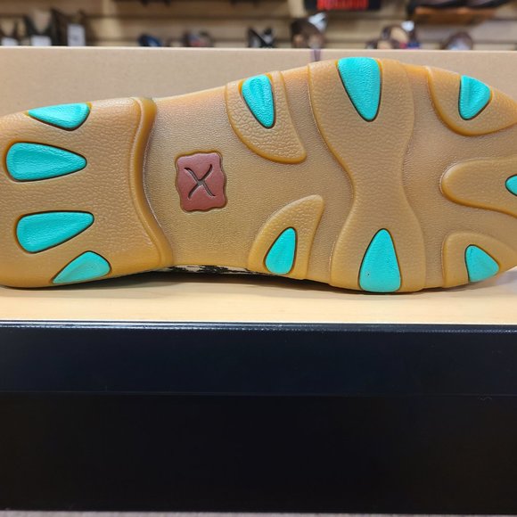 NIB Twisted X Women’s Boat Shoe Driving Moc Multicolor - Picture 2 of 4